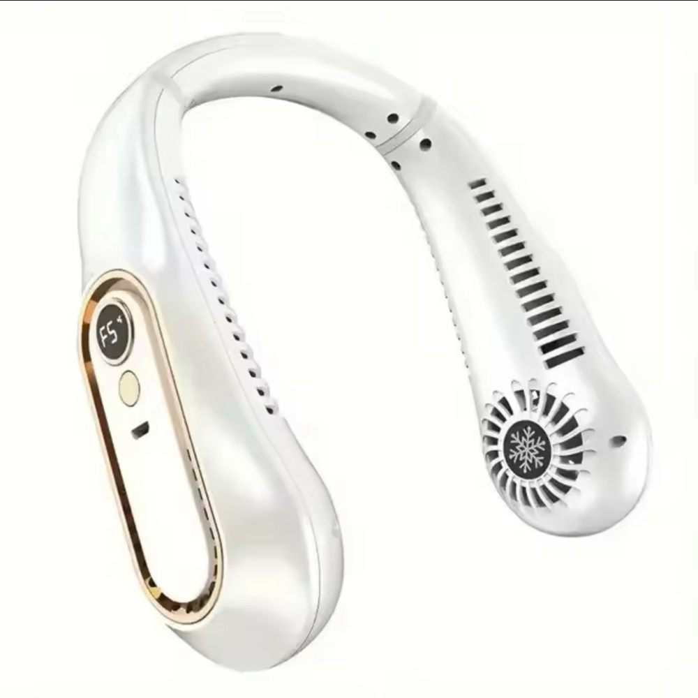 Hanging neck fan portable summer air cooler USB cooling fan with 5 speeds